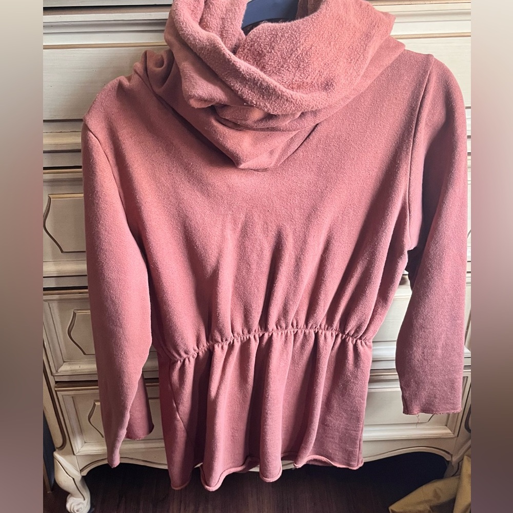 Gaia Conceptions organic fleece funnel neck top